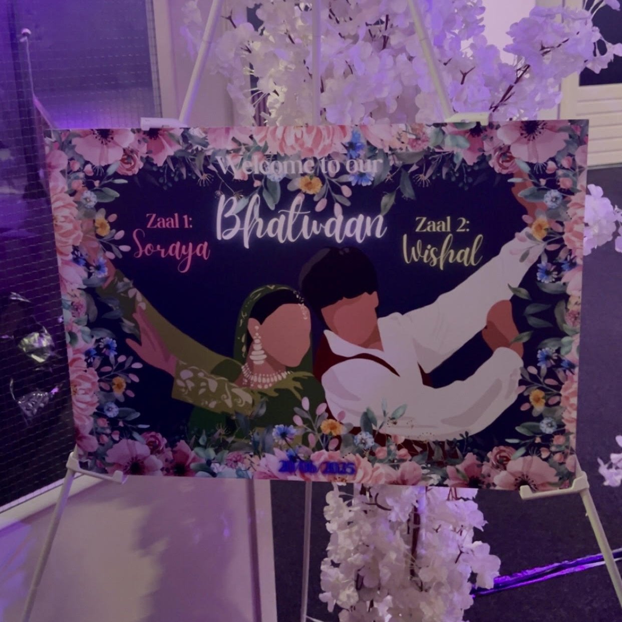 Babyshower bord